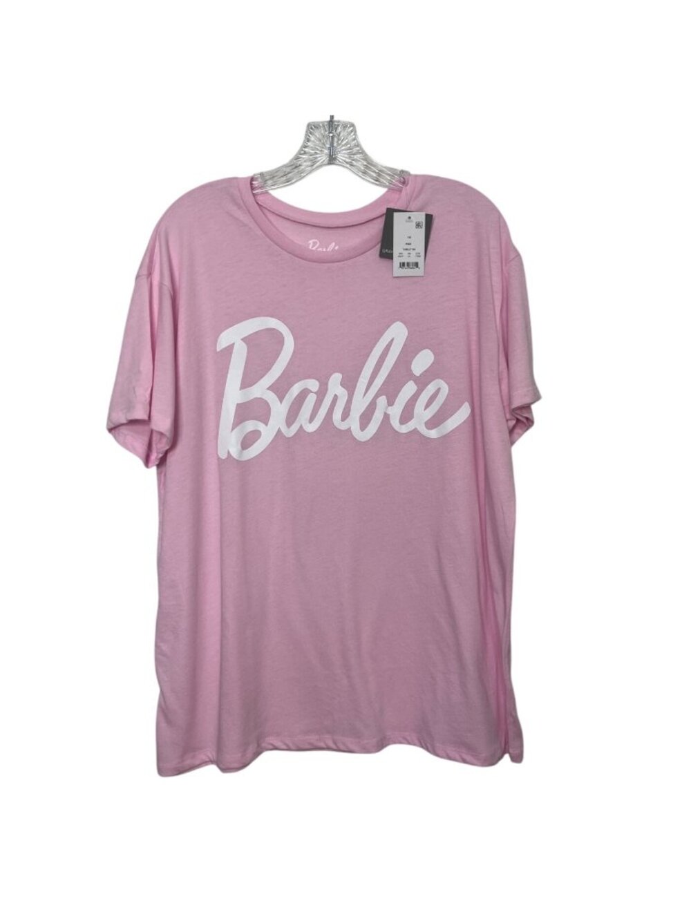 Barbie Graphic Tshirt 1X Pink New Cotton Blend Crewneck Short Sleeve
